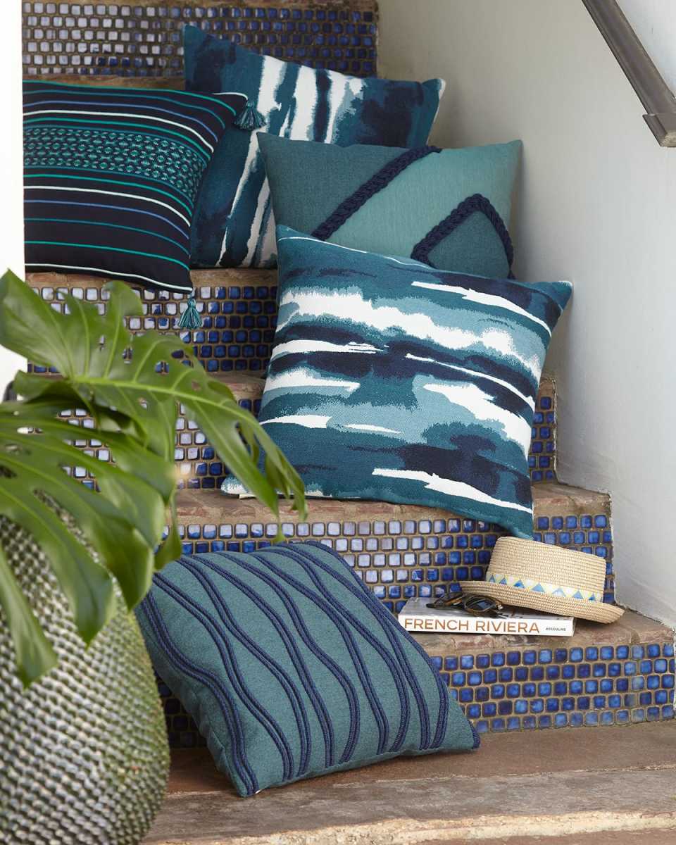 Impression Deep Sea Sunbrella Pillow